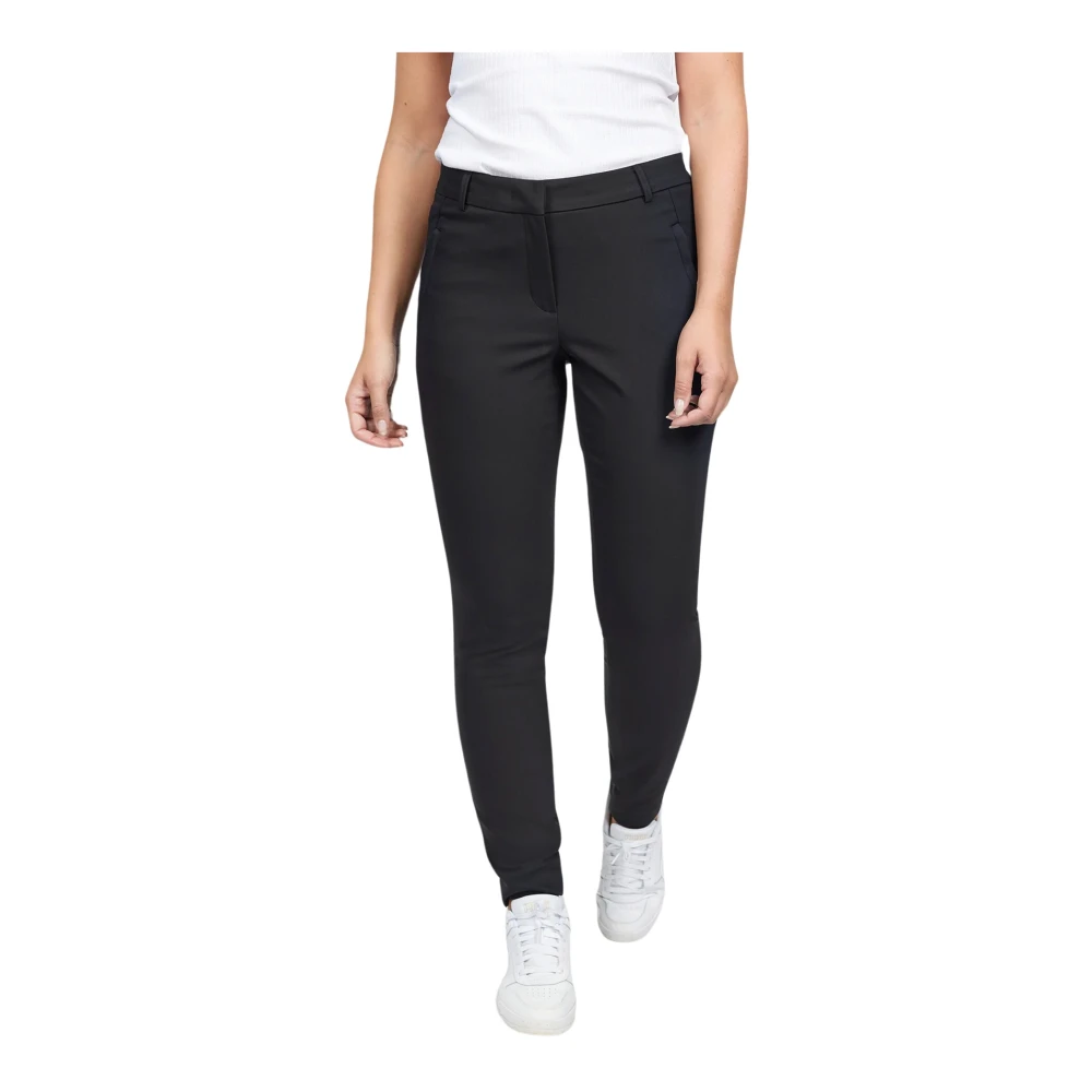 2-Biz Slim Fit Broek Black Dames