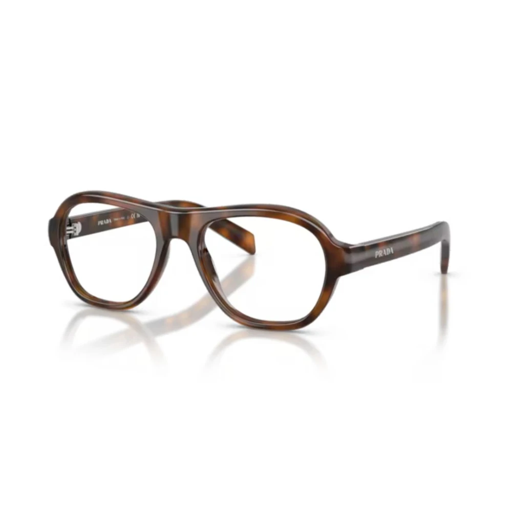 Prada Unisex Brown Glasses, 52 Mm, C12v Vista