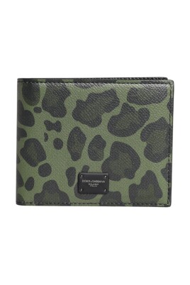 black-green-leather-bifold-card-holder