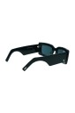 lunettes-de-soleil-rectangle-vertes-avec-verres-bleus