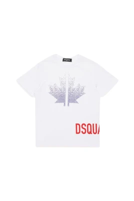 T-shirt med tryck och rund hals