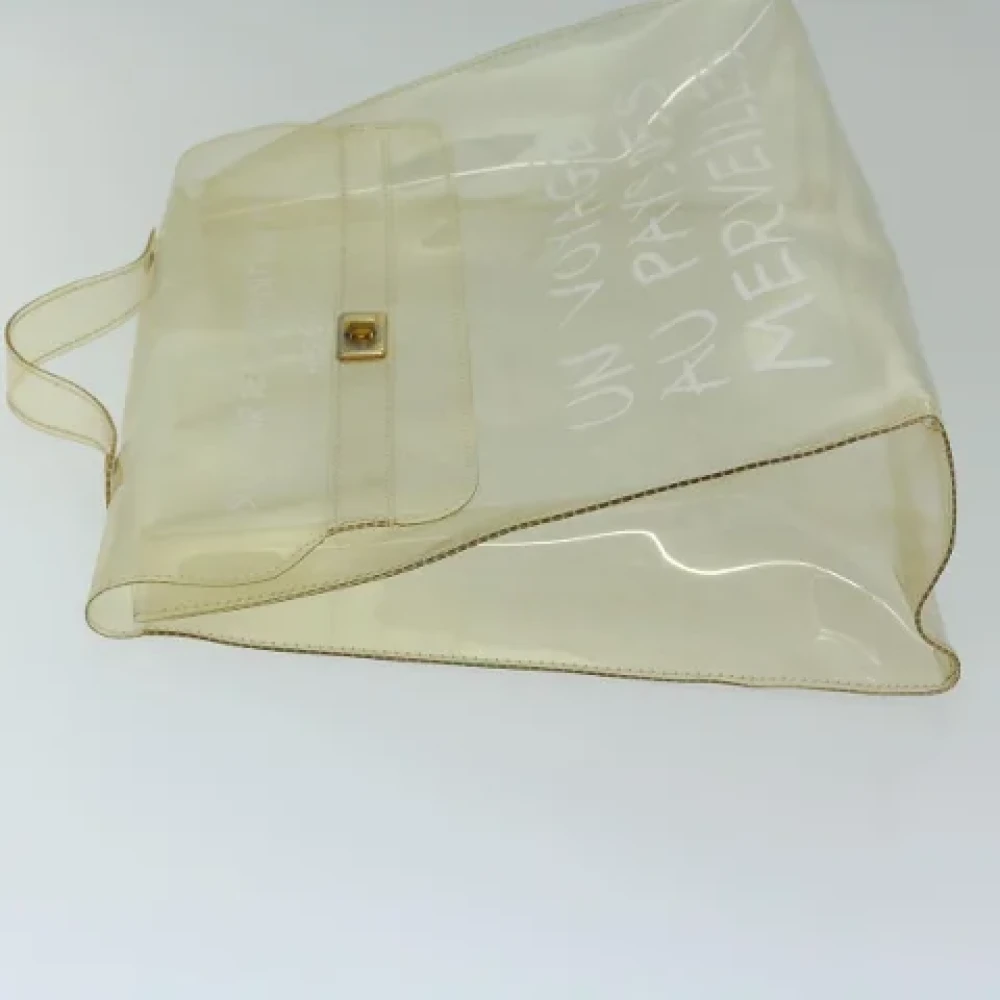 Hermès Vintage Pre-owned Vinyl handbags White Dames