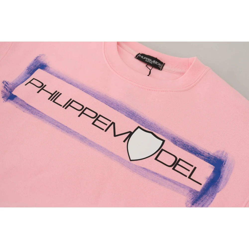 Philippe Model Elegante Roze Trui met Lange Mouwen Pink Dames
