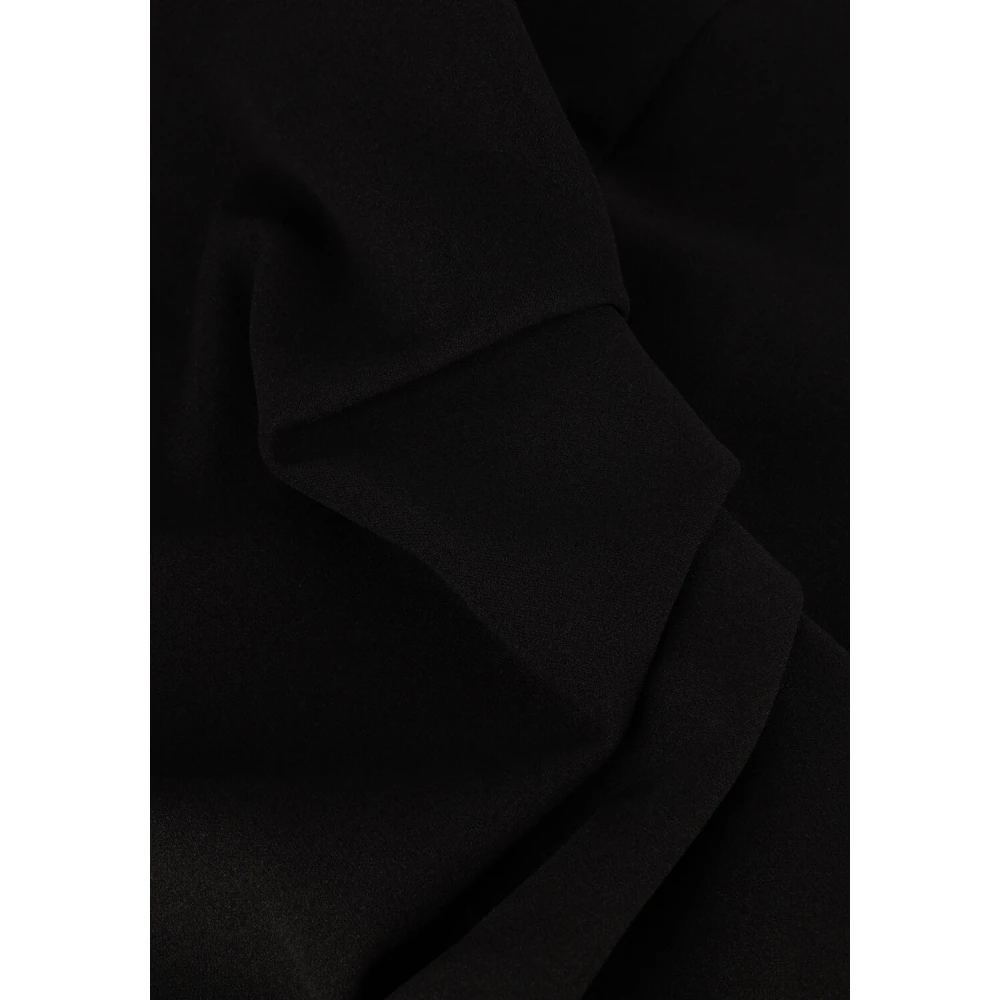 Silvian Heach Zwarte Mini Jurk met Plooien Black Dames