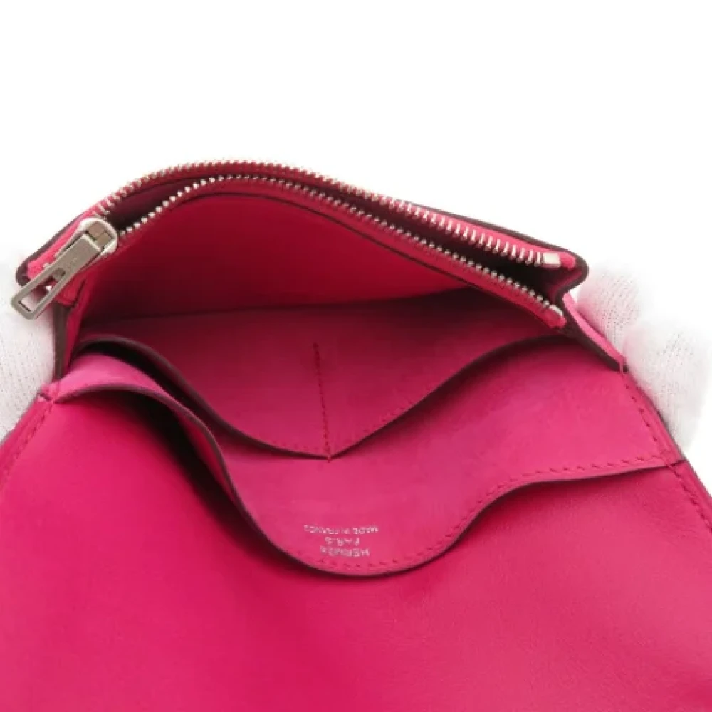 Hermès Vintage Pre-owned Fabric wallets Pink Dames