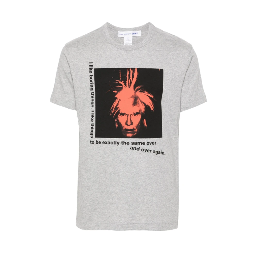 Comme des Garçons Andy Warhol Katoenen T-shirt Gray Heren