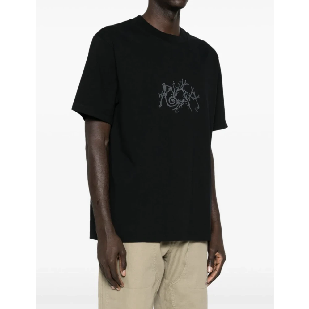 ROA Zwarte Grafische Tee Black Heren