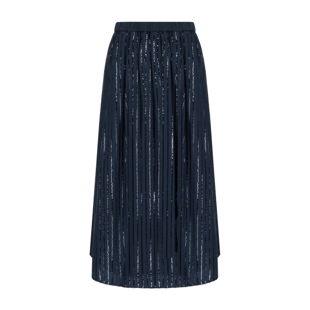 Weekend Max Mara Blue Fiordi Skirt - Female - Midi Skirts - M - Skirts