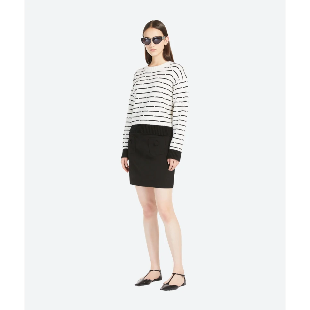 Max Mara Studio Cady Mini Rok A-Lijn Stijl Black Dames