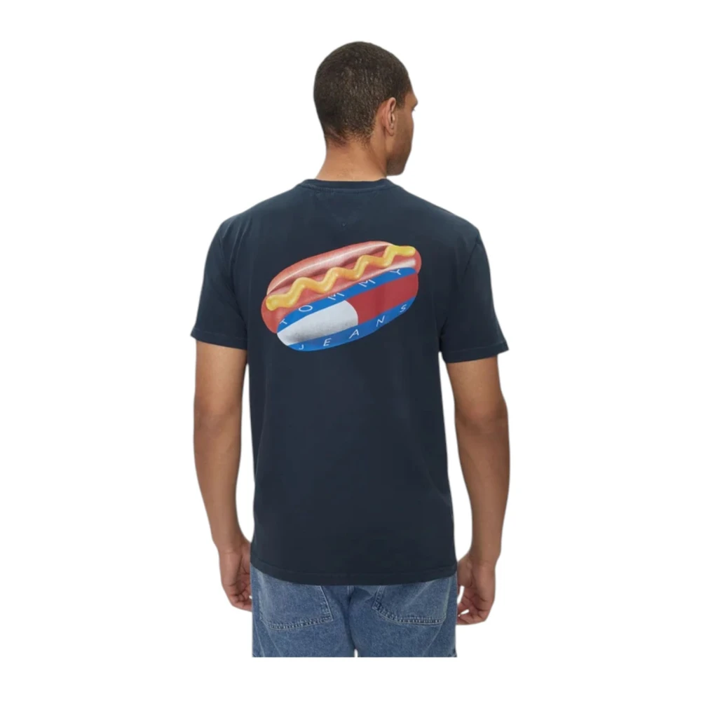 Tommy Jeans Korte Mouw T-shirt Blue Heren