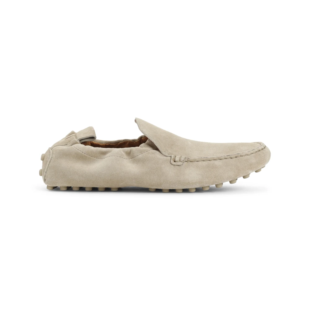 Tod's Neutrala Mocka Loafers för Kvinnor Beige, Dam