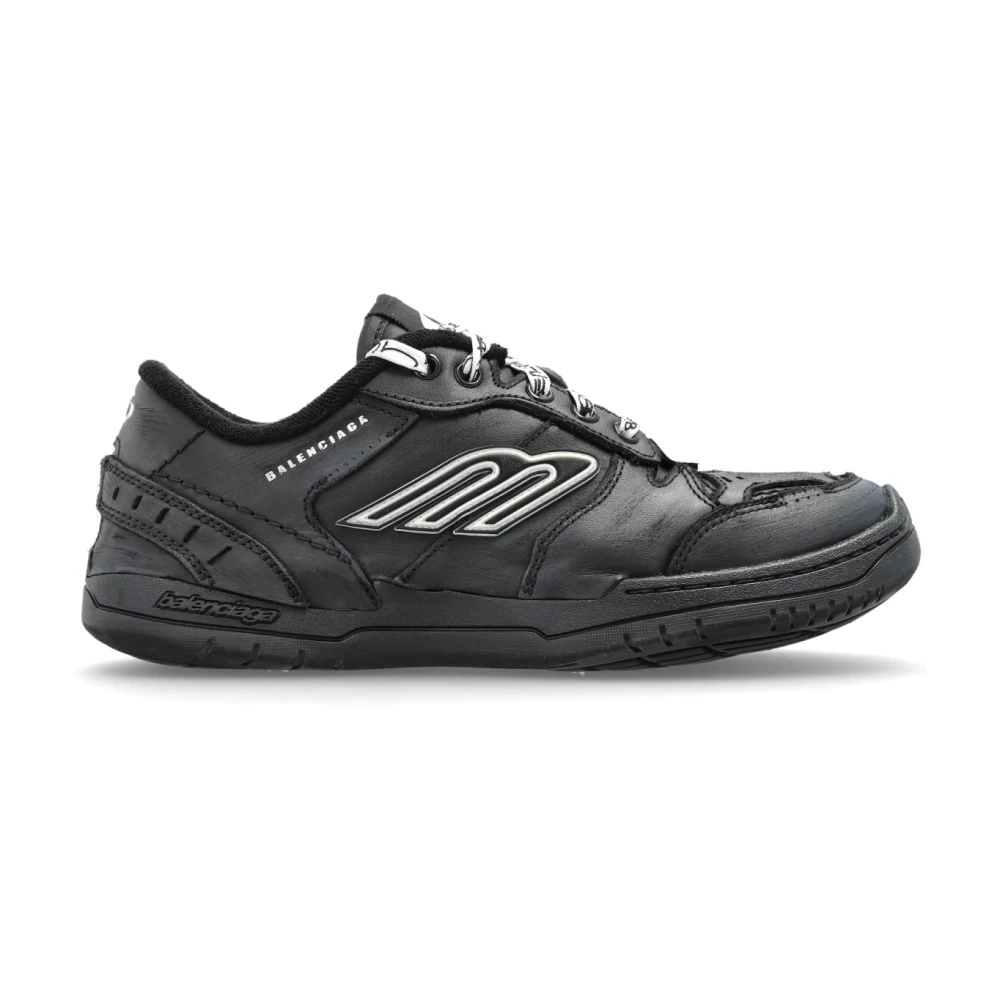 Balenciaga Hamptons Worn-out Sneakers Dames Schoenen Zwart