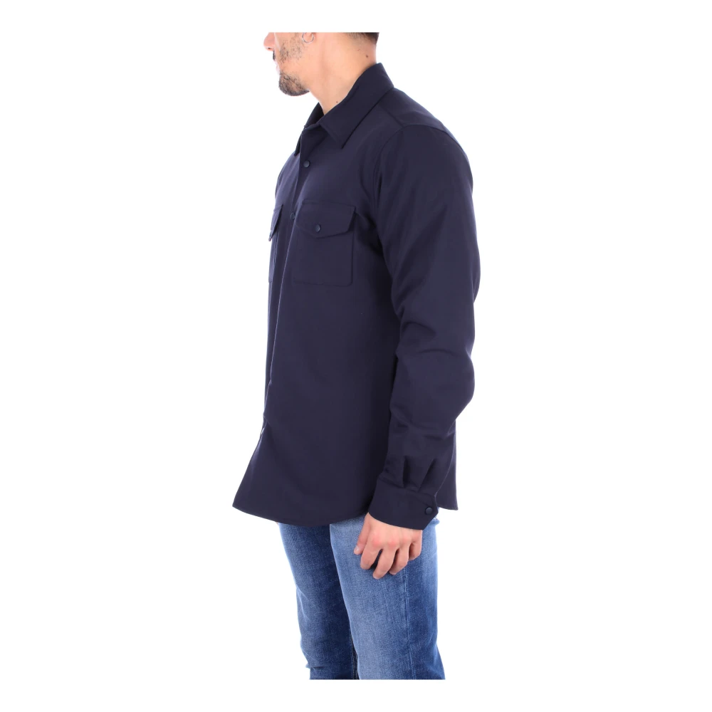 Aspesi Shirt Jacket Blue Heren