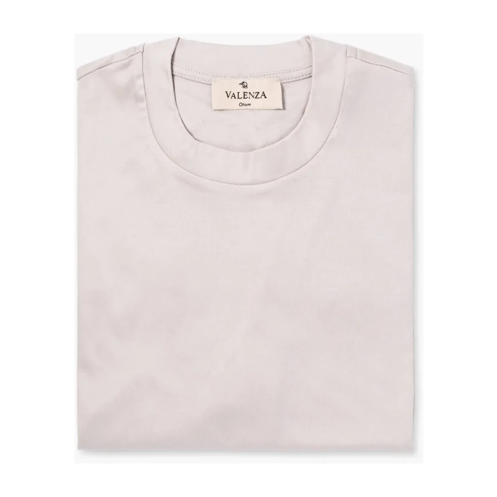 Valenza Interlock Supima T-shirt Parel Grijs Purple Heren