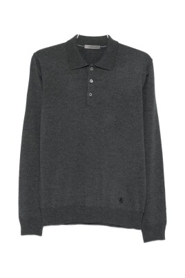 gray-wool-long-sleeved-polo-shirt