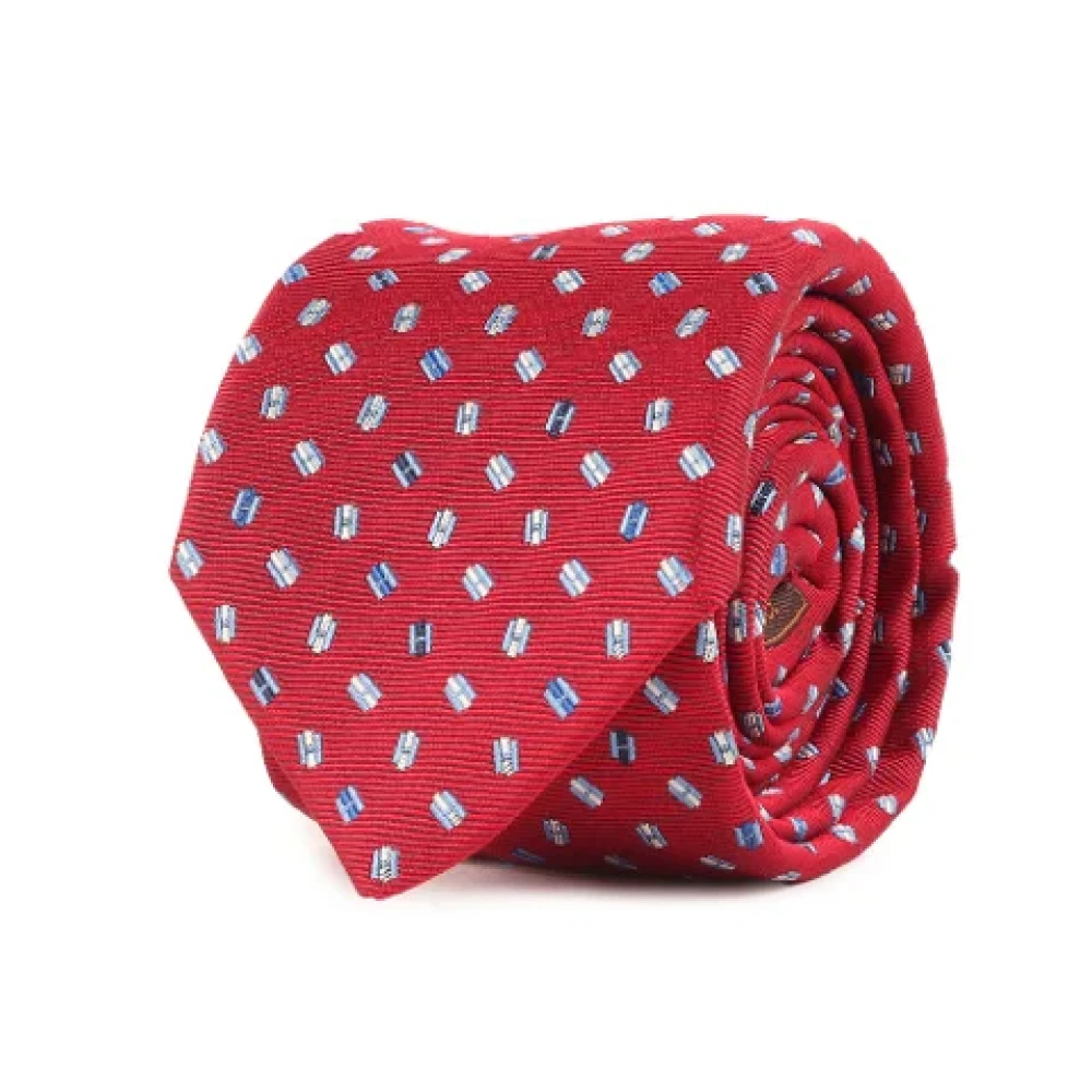 Hermès Vintage Pre-owned Silk home-office Red Heren