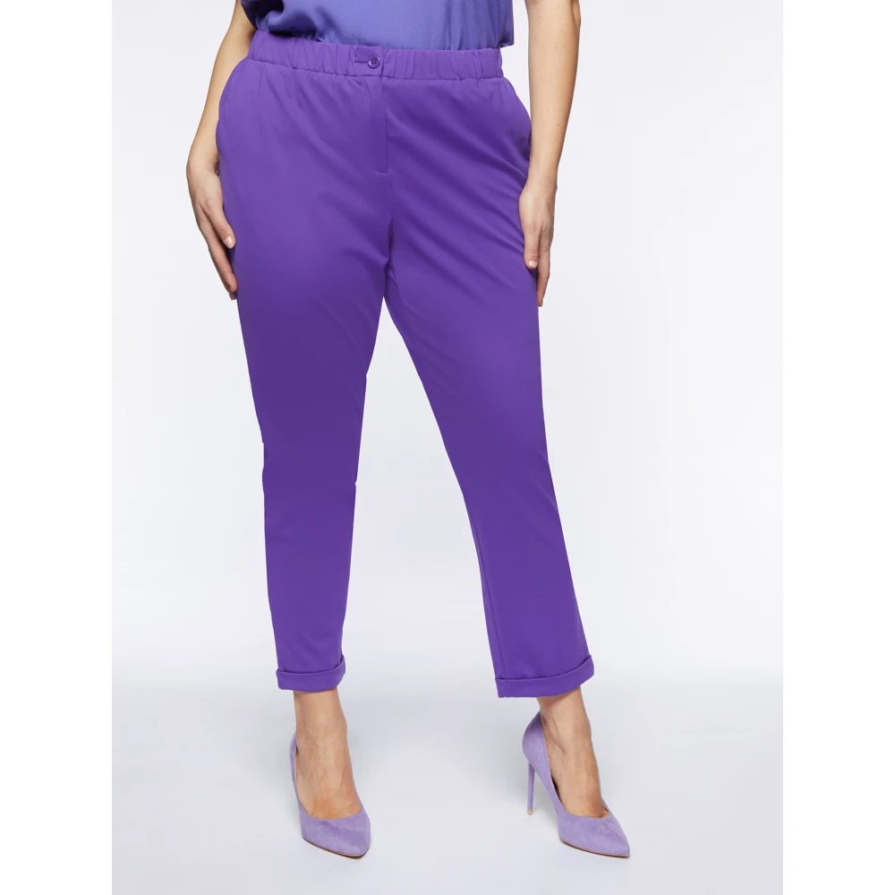 Fiorella Rubino viscose broek Purple Dames