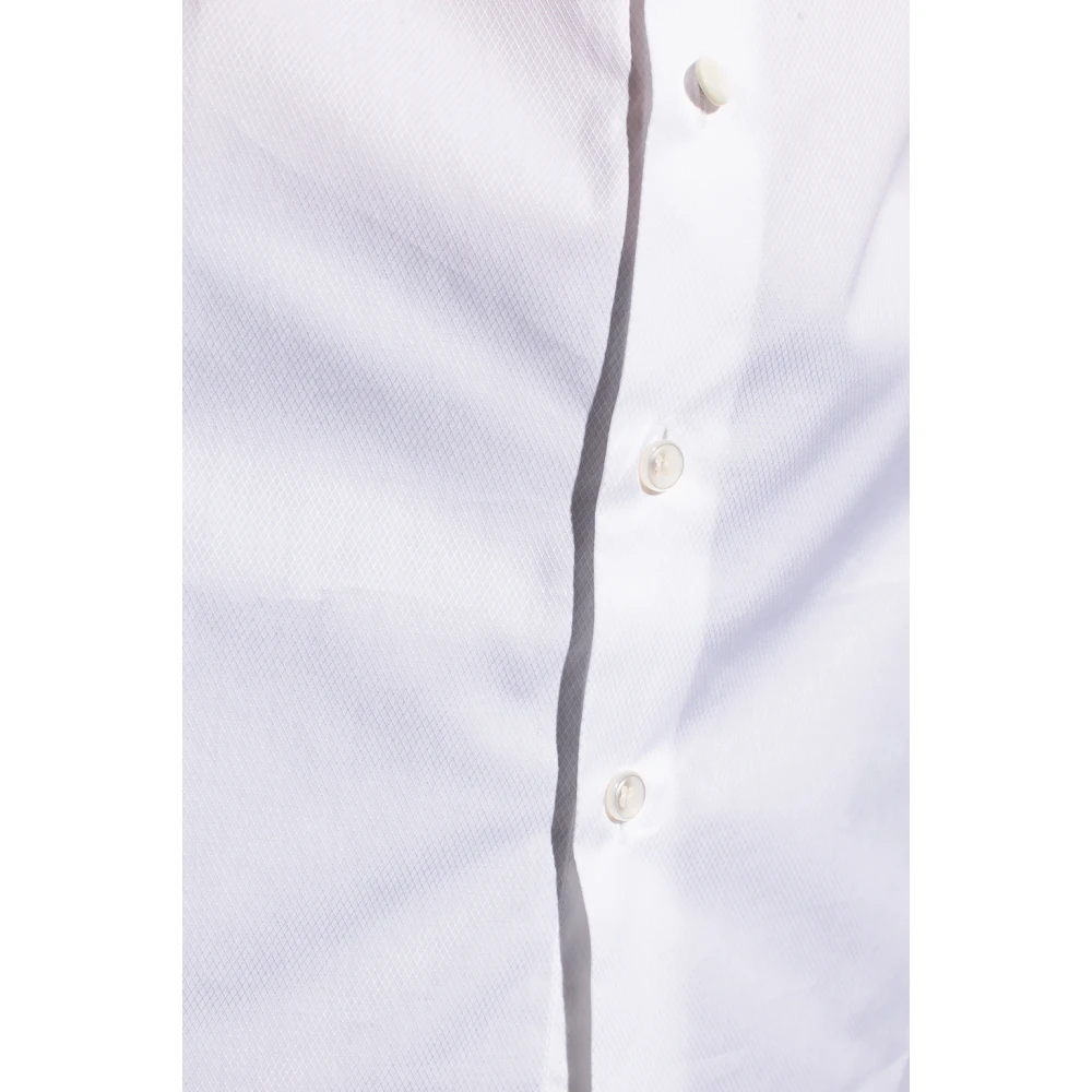 Giorgio Armani Katoenen shirt White Heren