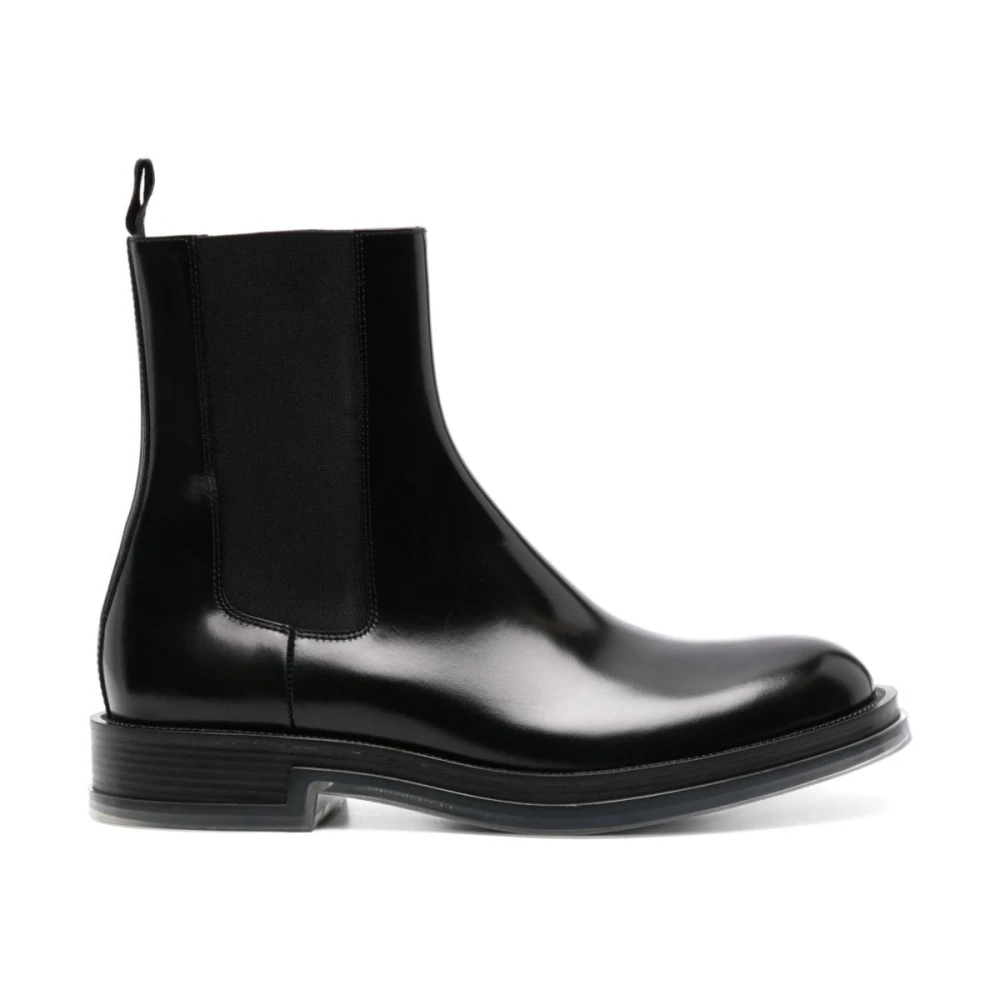 Alexander Mcqueen Men's Black Chelsea Float Boots