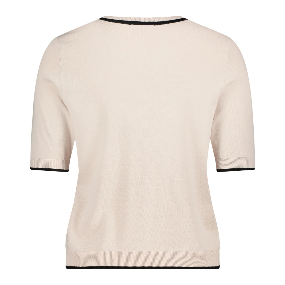 Betty Barclay Moderne Grafische Gebreide Trui Beige Dames