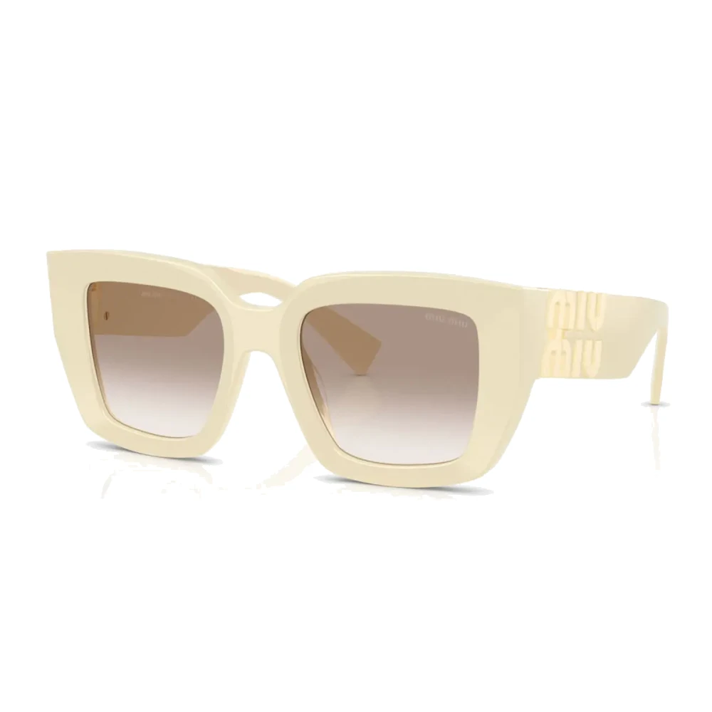 Miu Miu Women's White Sunglasses, 51 Mm, Square Sunglasses