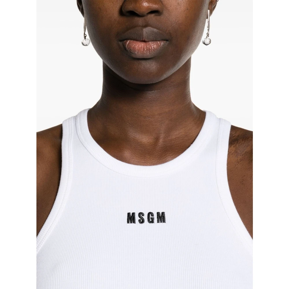 Msgm Witte TOP voor een stijlvolle uitstraling White Dames