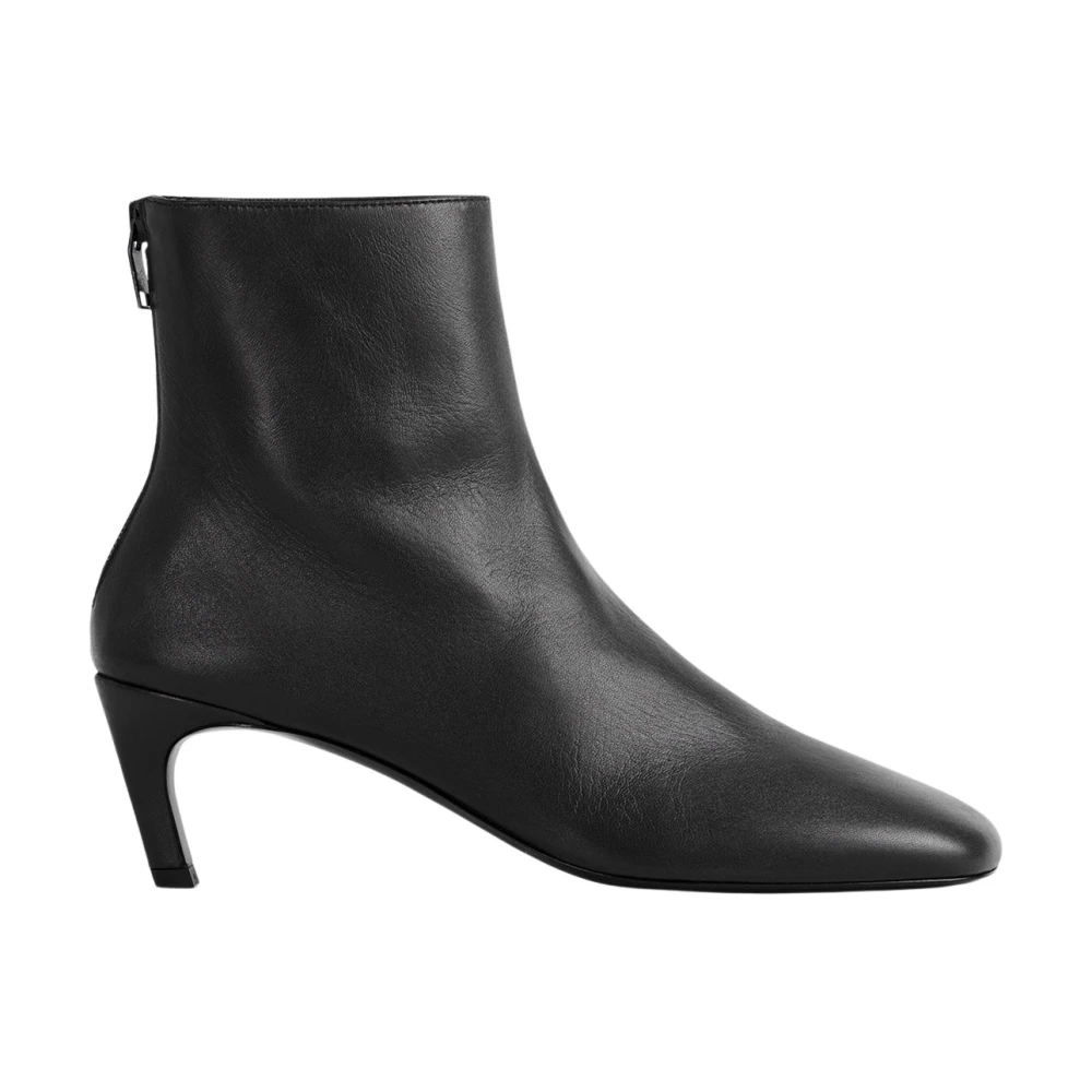 Totême Mid-Heel Boot - Female - Heeled Boots - Black - 8 Uk - Shoes