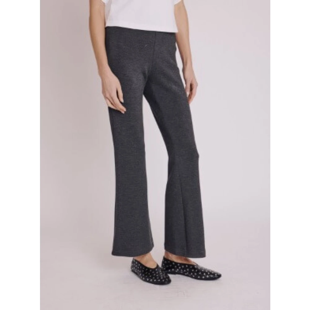 Berenice Wijde Grijze Broek Eenvoudige Stijl Black Dames