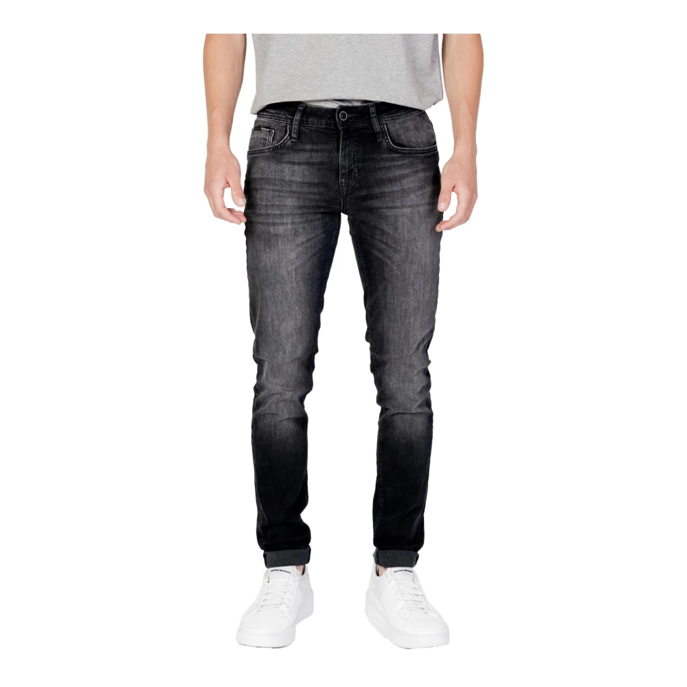 Antony Morato Zwarte rits- en knoopsluiting jeans Black Heren
