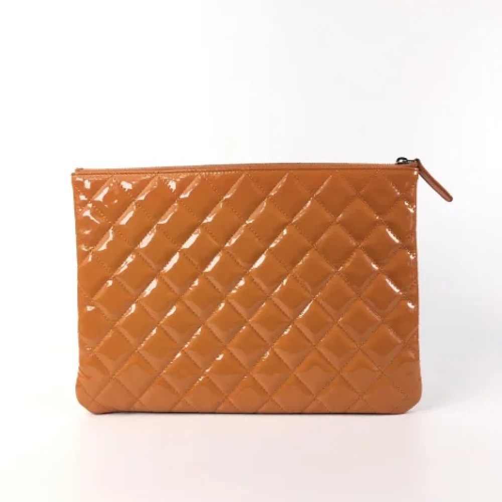 Chanel Vintage Pre-owned Leather wallets Orange Dames