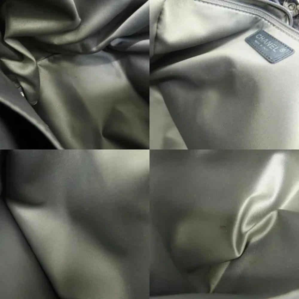 Chanel Vintage Pre-owned Leather totes Black Dames
