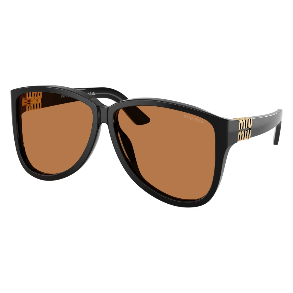 Miu Miu Women's Black Sunglasses, 61 Mm, Stylish Sunglasses In Gold Color