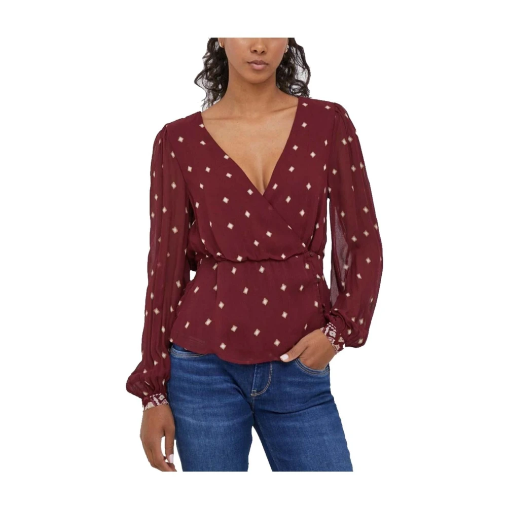 Pepe Jeans Women's Brown Graciella Blouse - Blouses - Xs - Blouses & Shirts