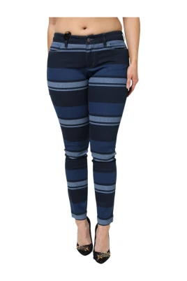 Blårandig Skinny Denim Jeans