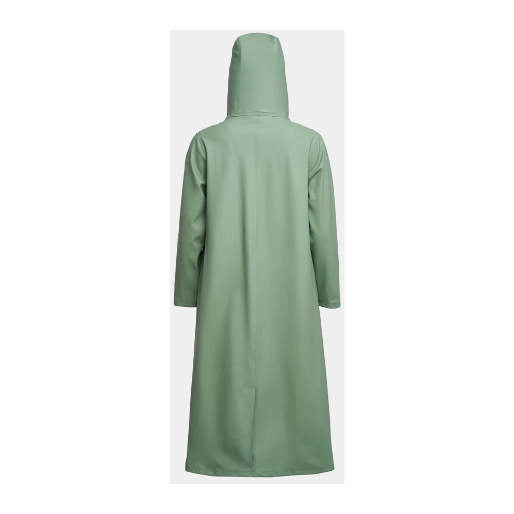Stutterheim Waterdichte Knielange A-Lijn Regenjas Green Dames