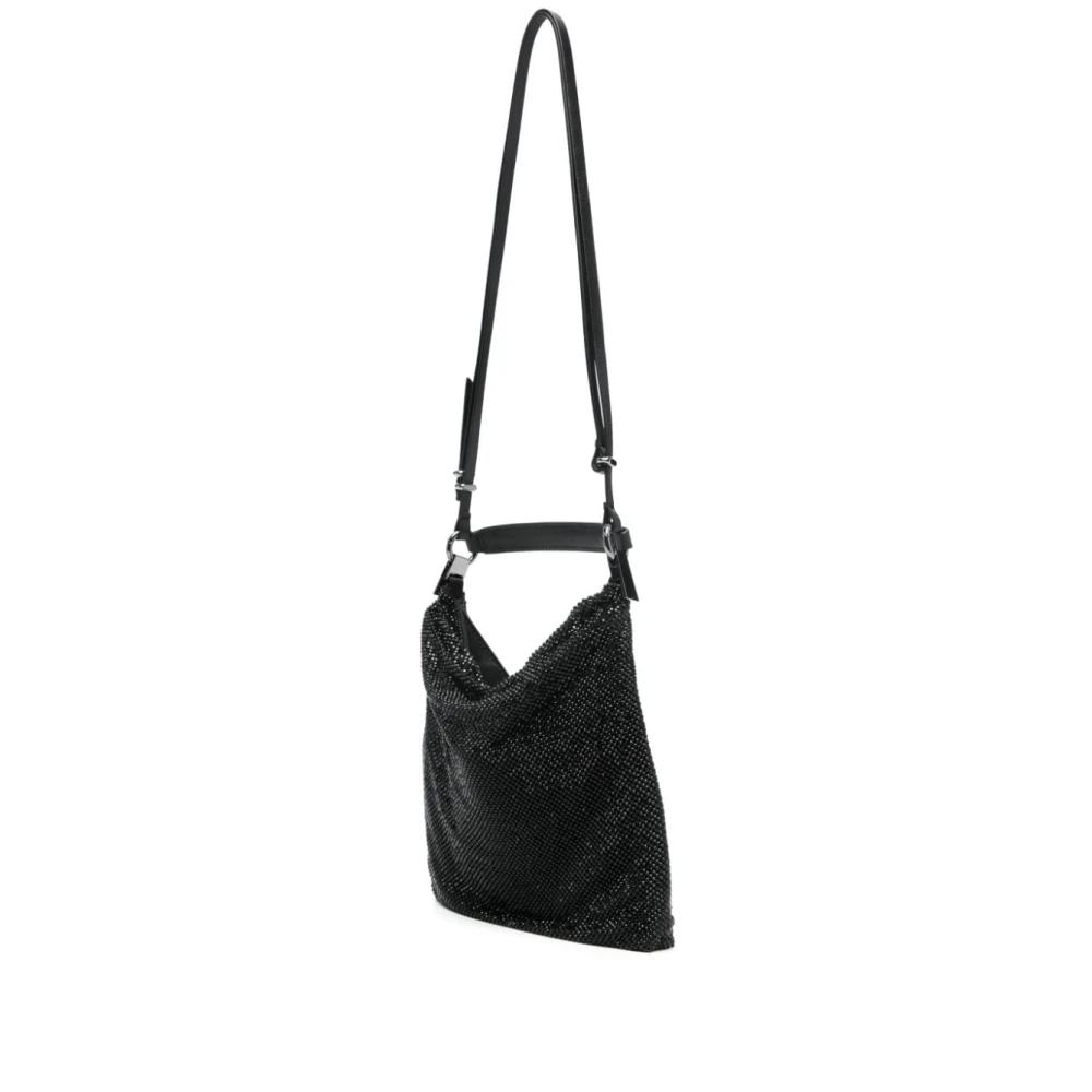 Benedetta Bruzziches Zwarte kristalversierde handtas Black Dames