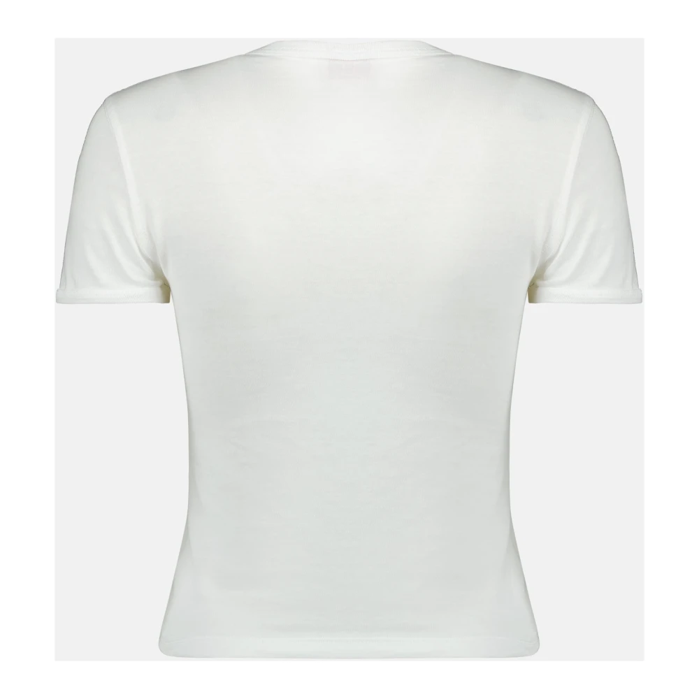 Diesel Witte Slim T-shirt Oval D White Dames