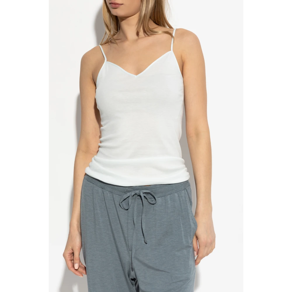 Hanro Top Seamless White Dames