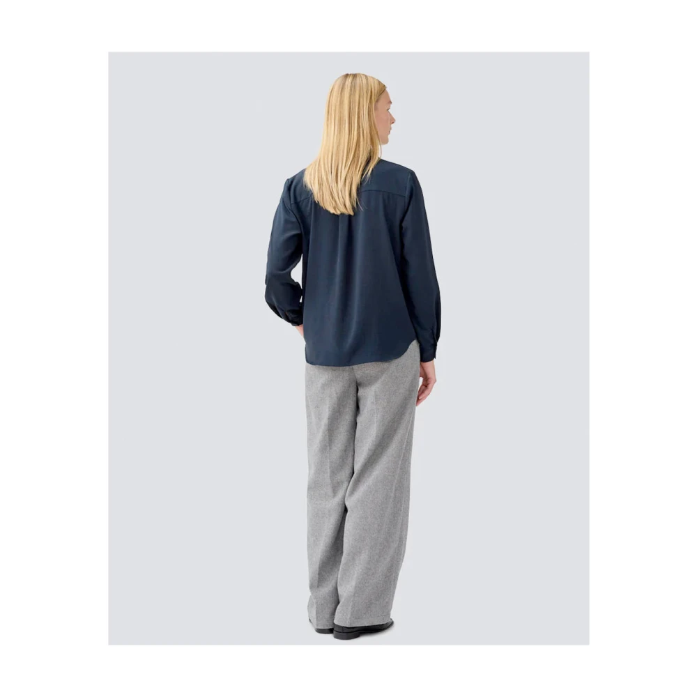 Modström Elegante Blouse Lange Mouw Ossa Blue Dames
