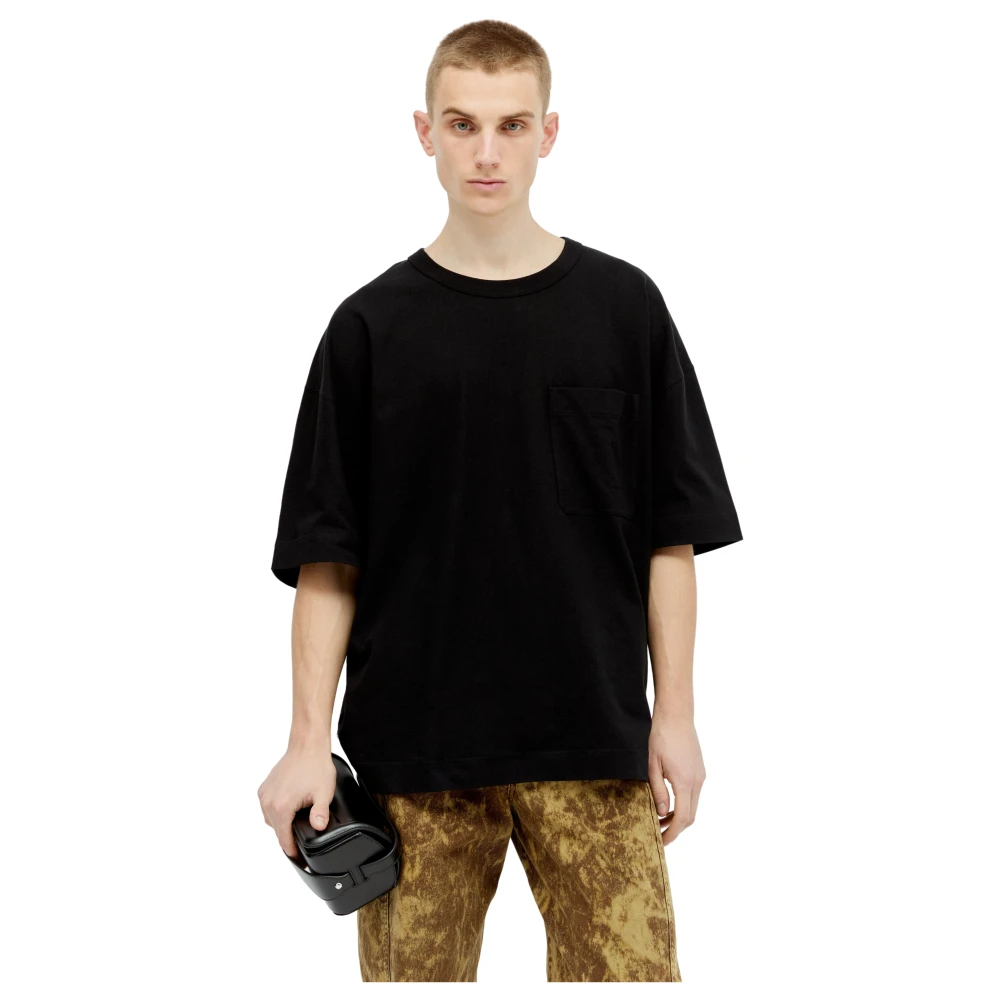 Lemaire T-Shirts Black Heren