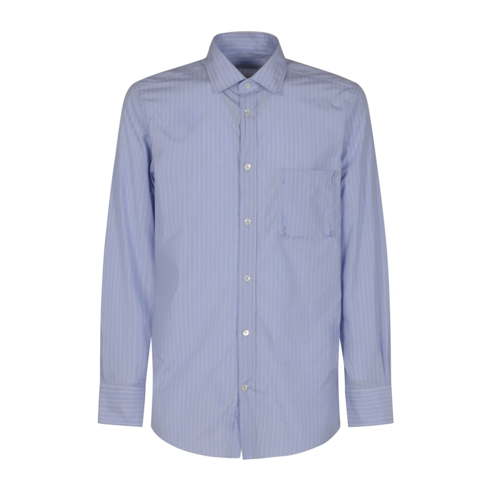 Maison Margiela Men's Blue Striped Shirt - Formal Shirts - Xl - Shirts