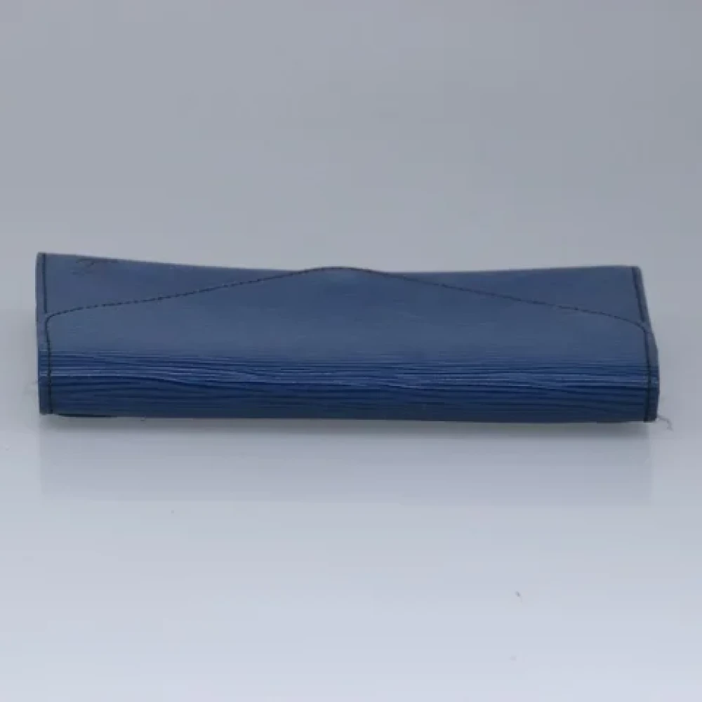 Louis Vuitton Vintage Pre-owned Leather clutches Blue Dames