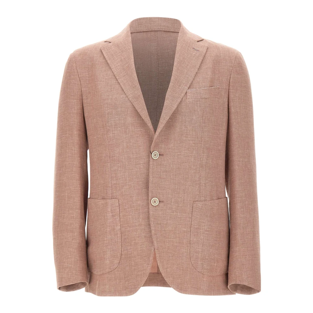 Eleventy Men's Pink Single-Breasted Blazer - Blazers - 3XL - Jackets