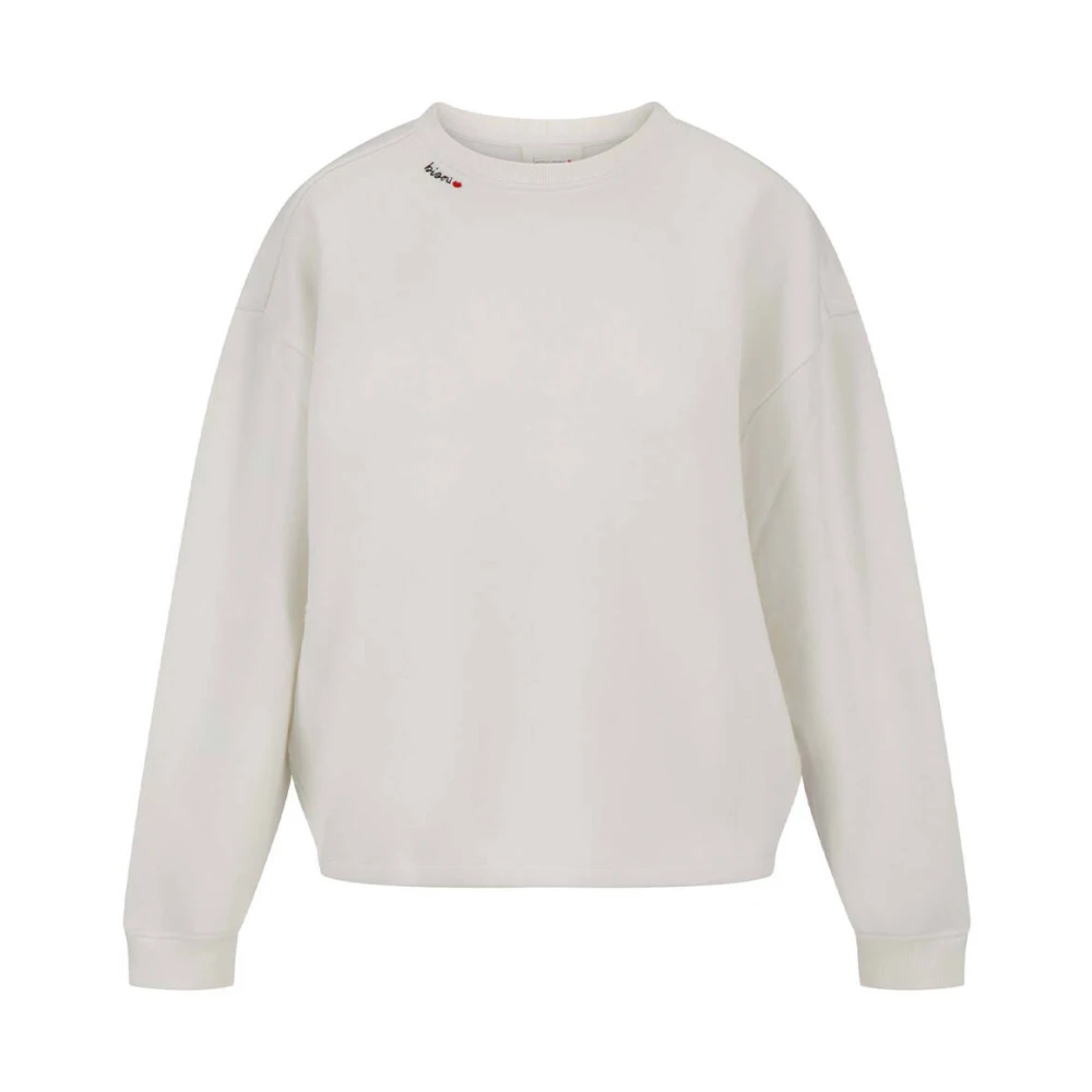 Zusss Gedrukte Trui White Dames