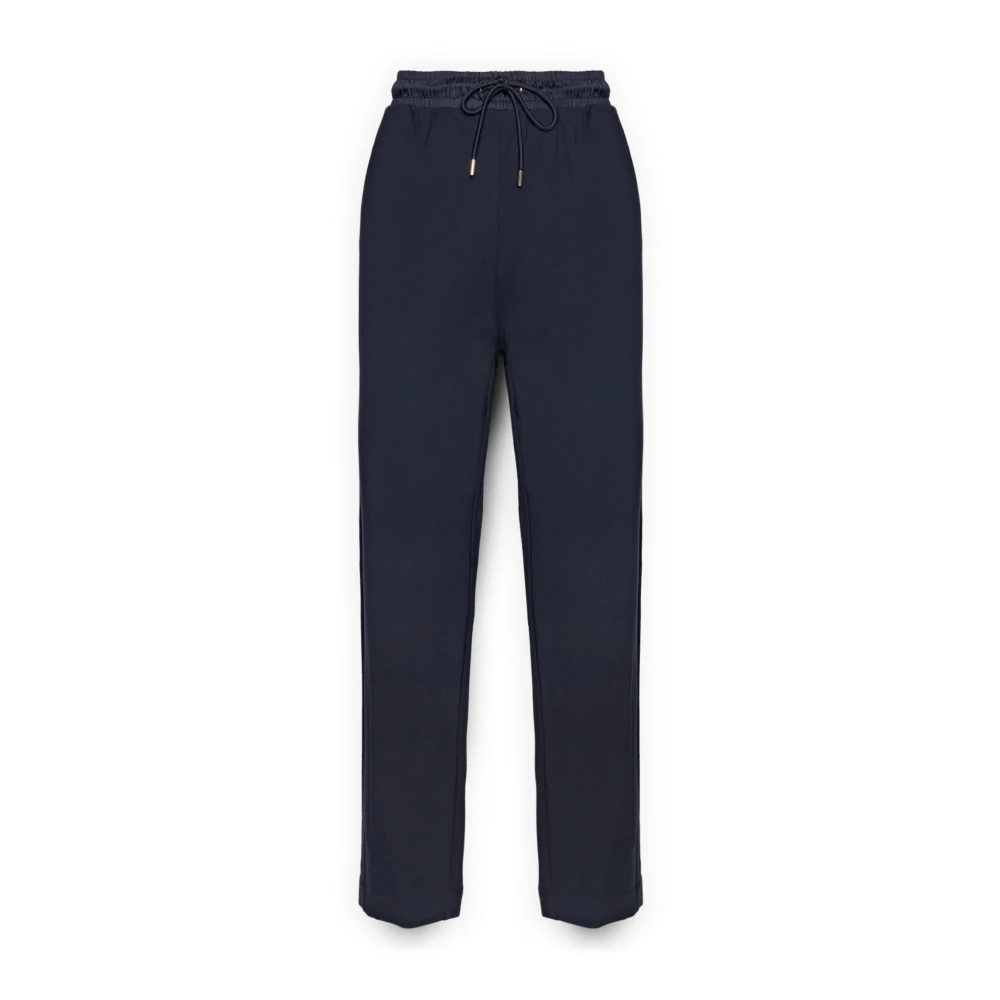 Elena Mirò Vrouw Blauw Broeken Dames, L, Polyester, Jogger Pants