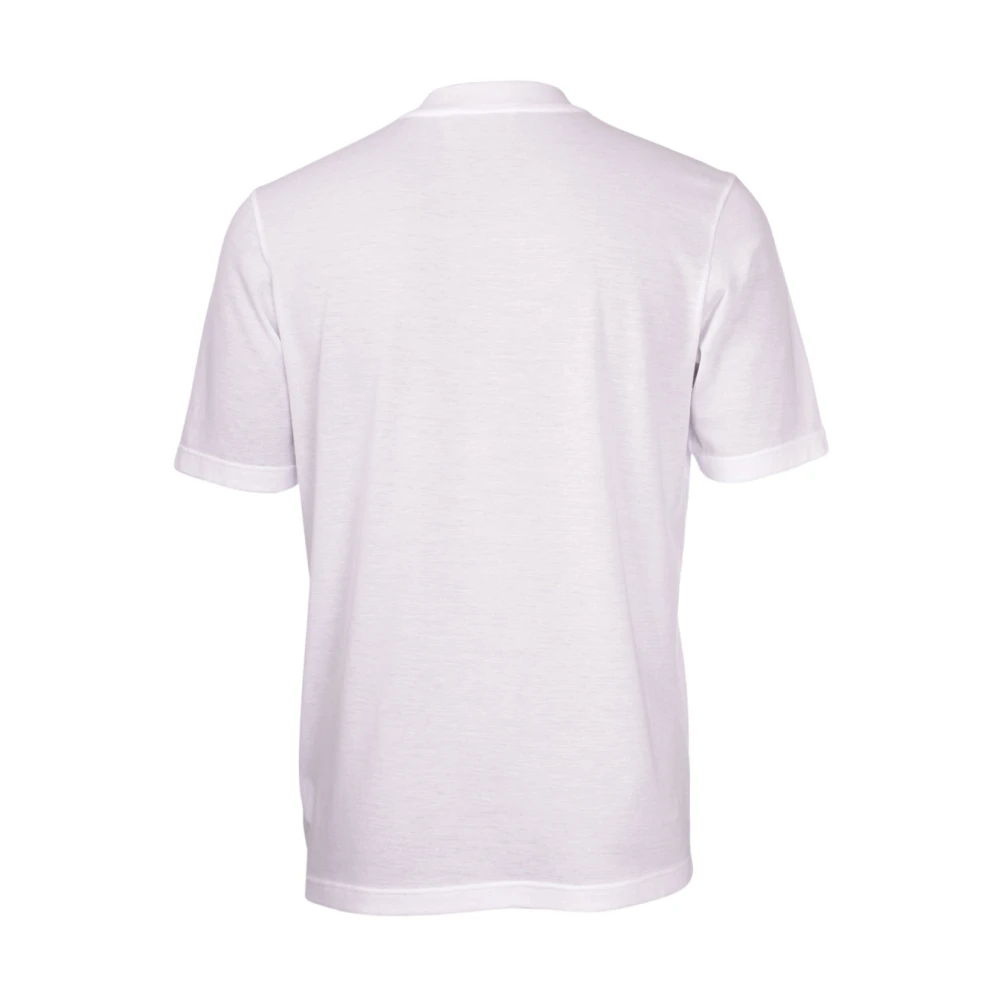 Gran Sasso Klassiek Katoenen T-shirt White Heren