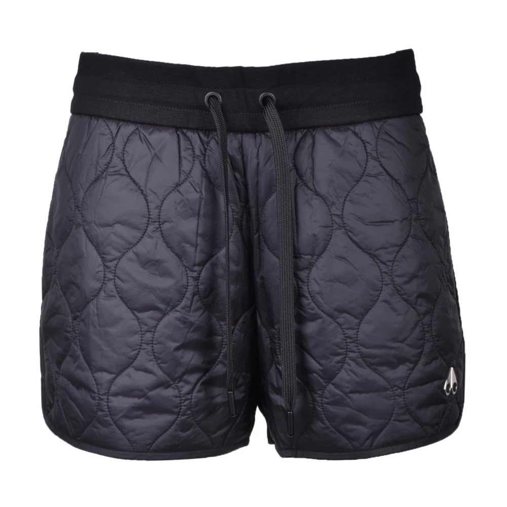 Moose Knuckles Nylon shorts voor stijlvolle outfits Black Dames