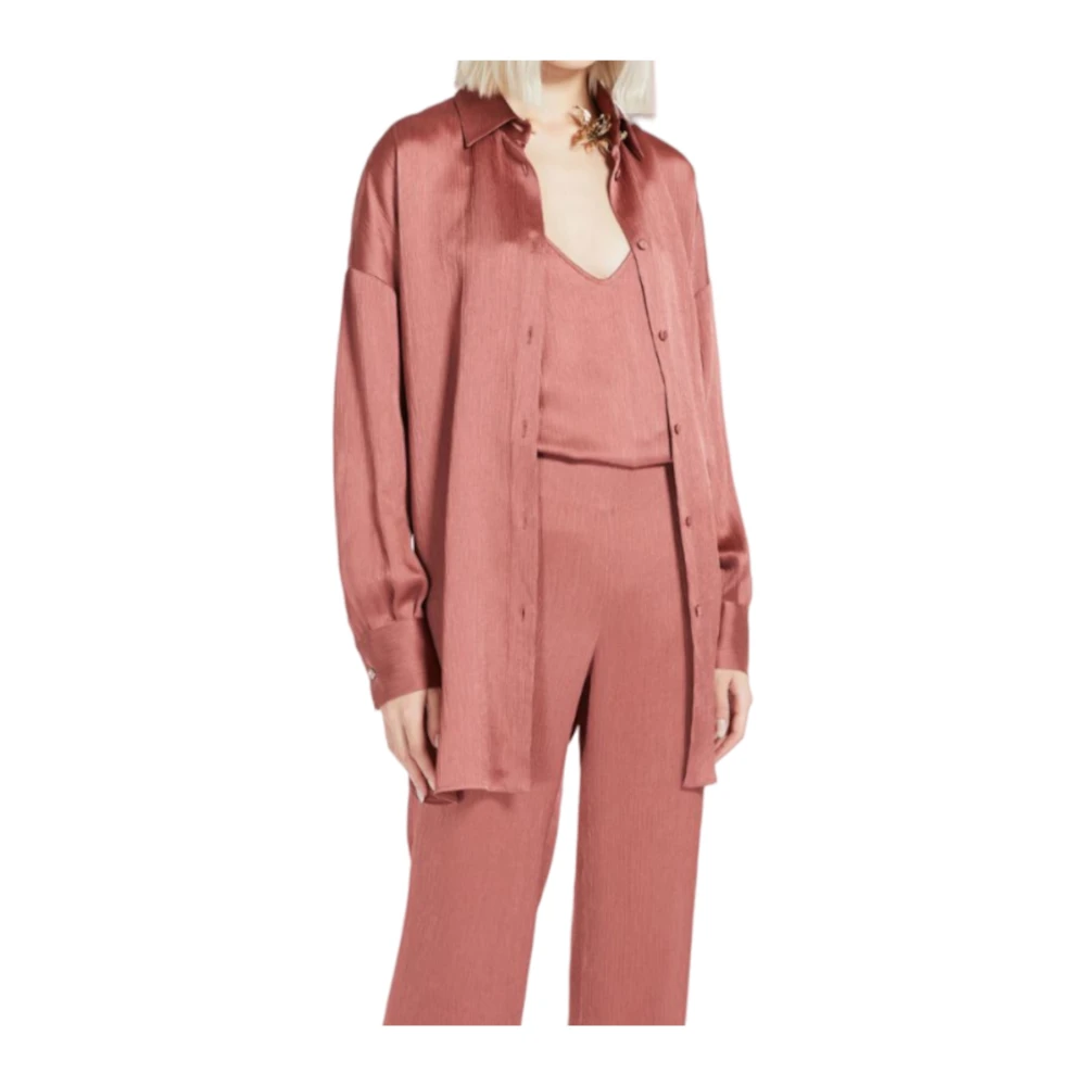 Max Mara Studio Roze Studio Top met Lume Pink Dames