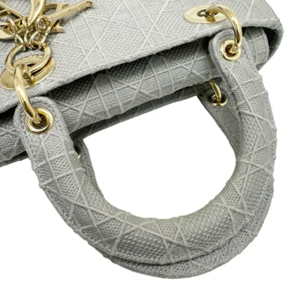 Dior Vintage Pre-owned Fabric dior-bags Gray Dames