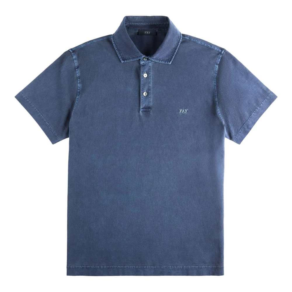 Fay - Tops > Polo Shirts - Blue - Fay - Modalova